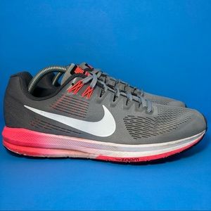 Nike Air Zoom Structure 21 Women’s Size 11 Gray Running Shoes Lace Up 904701-002